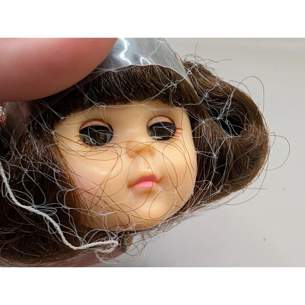 Vouge Ginny Vintage Doll Head With Dark Hair